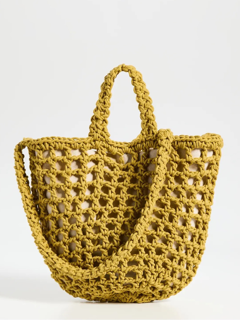 MADEWELL Crochet Rope Shopper Minimalist Tote Shoulder Bag Transport